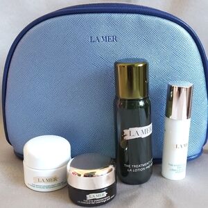 La Mer Skincare Cosnetic Bag and Moisturizer Samples, Authentic, Brand NEW!